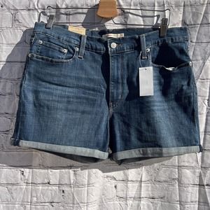 Levi's Women's Mid-Length Denim Mid-Stretch Super Soft Short 33 16 NWT